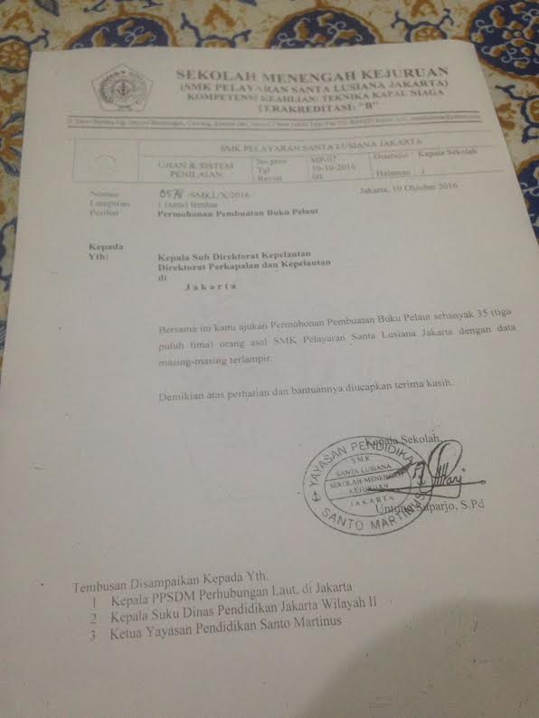 SMK Santa Lusiana Akui Ada Duit buat Oknum Kemenhub