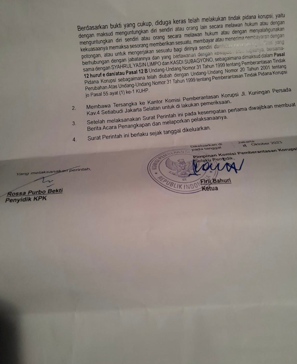 Gaduh SYL Dijemput Paksa KPK, Bagaimana Prosedurnya Menurut KUHAP?