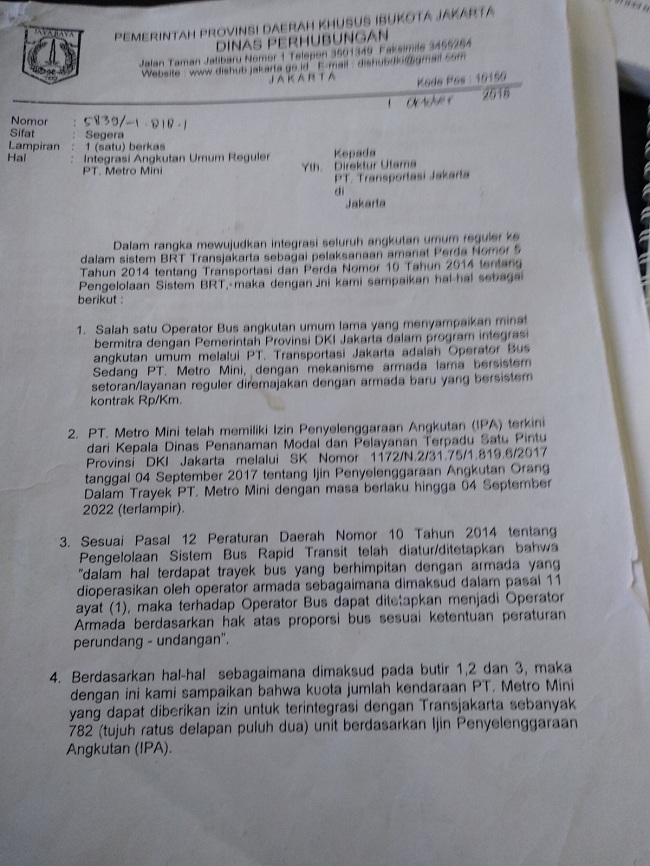 Menanti Pinangan Transjakarta