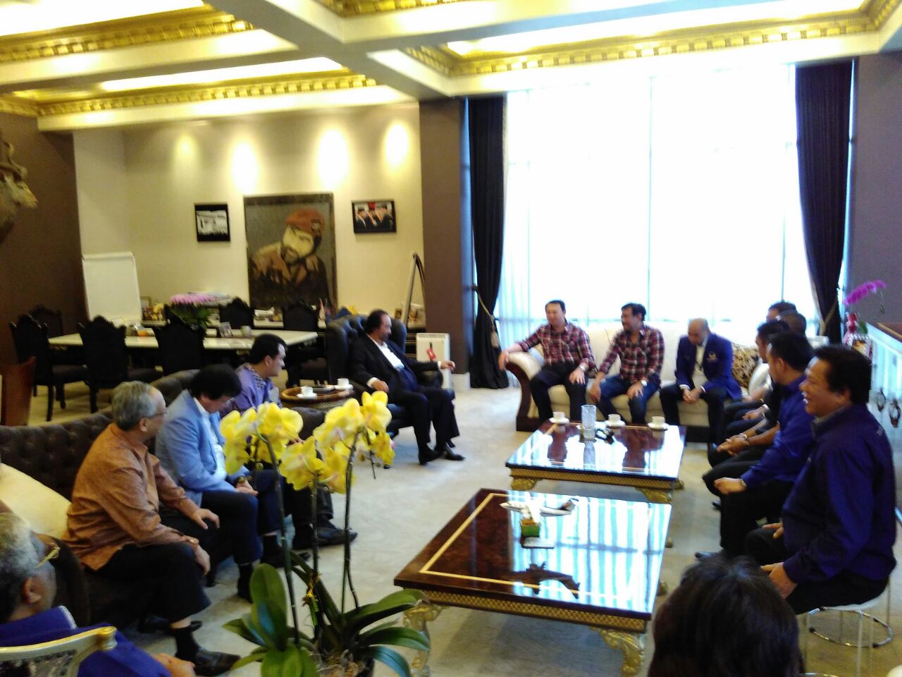 Ahok - Djarot Temui Ketum NasDem Surya Paloh