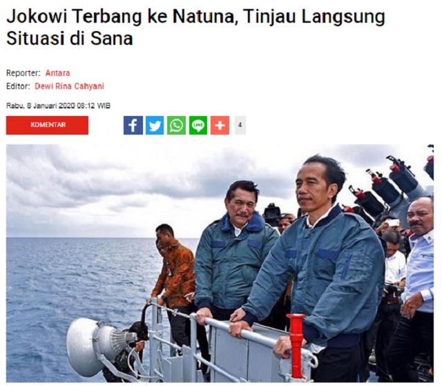 Jokowi ke Natuna untuk Syuting Film Titanik? Ini Faktanya