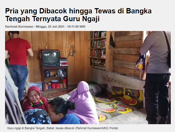 [Cek Fakta] Ustaz Anggota FPI Ini Dibacok hingga Tewas? Ini Faktanya