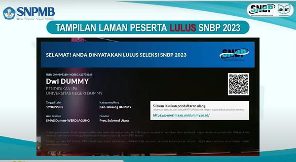 Hasil SNBP 2023 Diumumkan Hari Ini, Berikut Tanda Lulus dan Tidak Lulus Seleksi