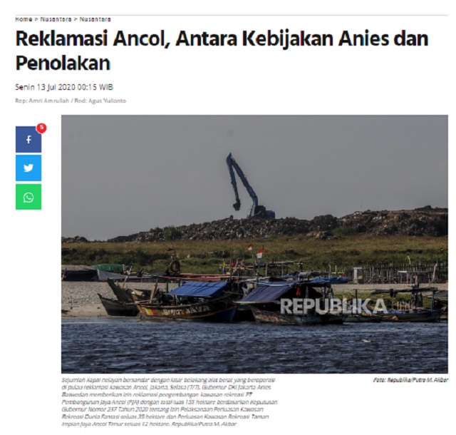 [Cek Fakta] Anies Baswedan Sebut Sekarang Air Hujan tidak Mau Masuk ke Tanah? Ini Faktanya