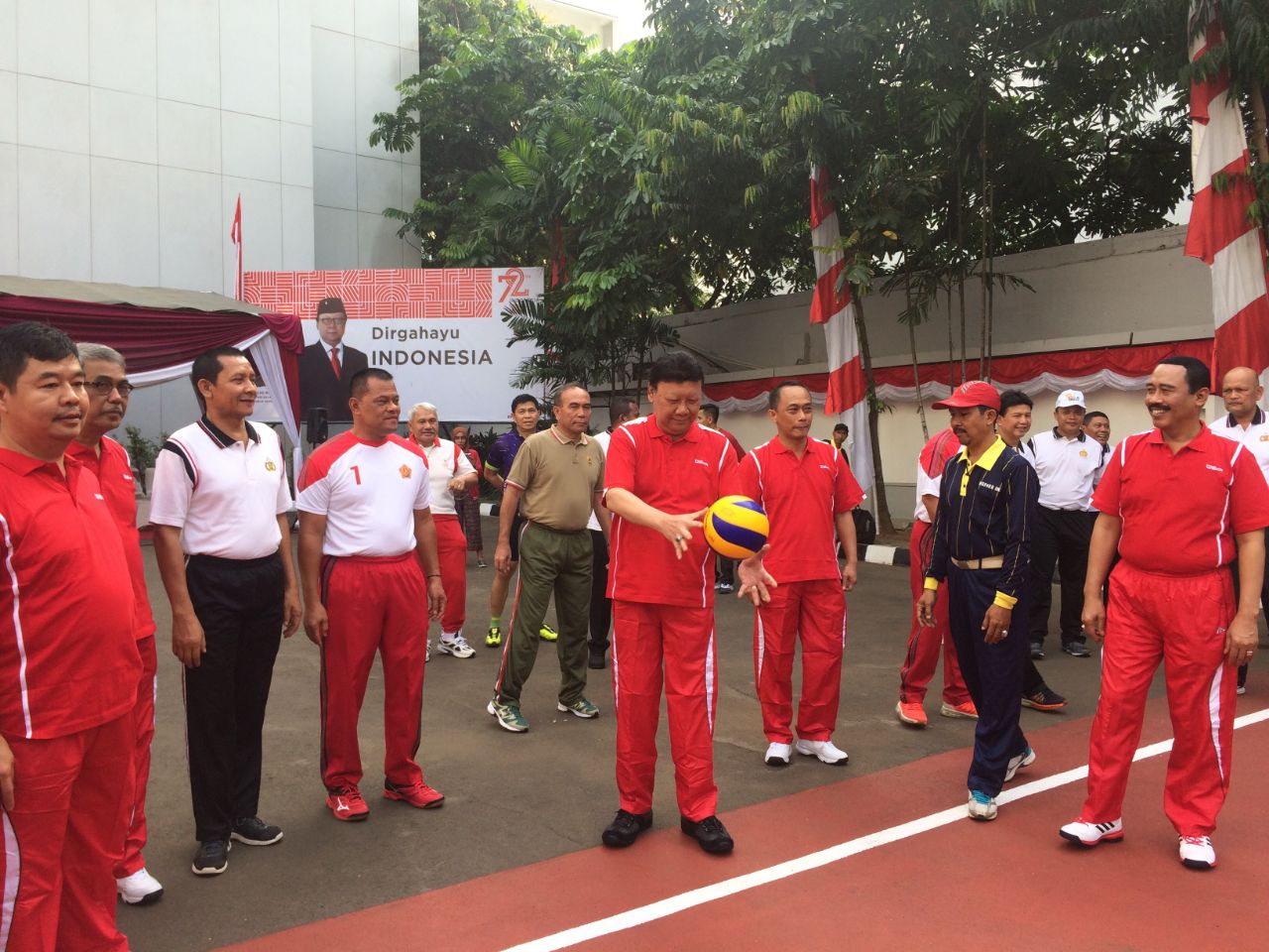 Sambut Hari Kemerdekaan, Kemendagri Adakan Tanding Volly