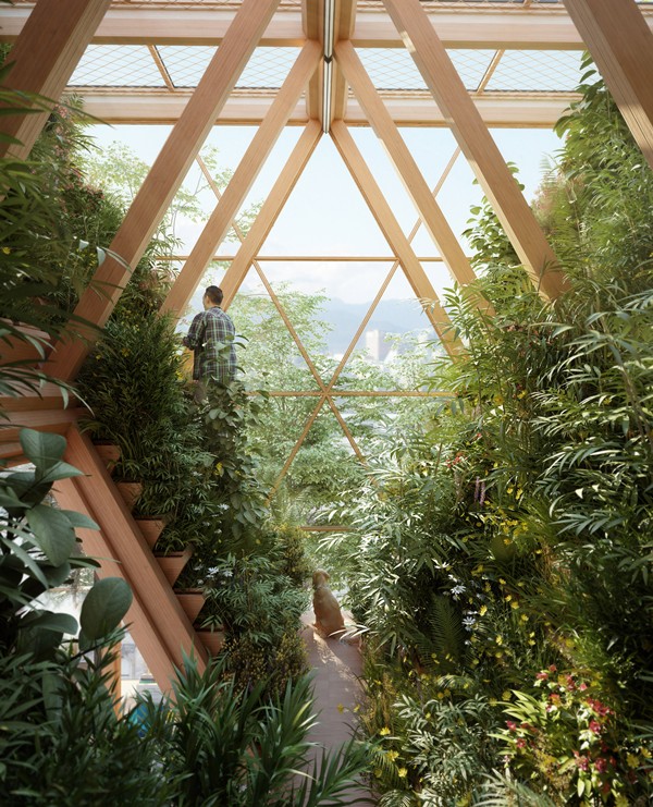 The Farmhouse, Hunian Futuristik dengan Pertanian Vertikal