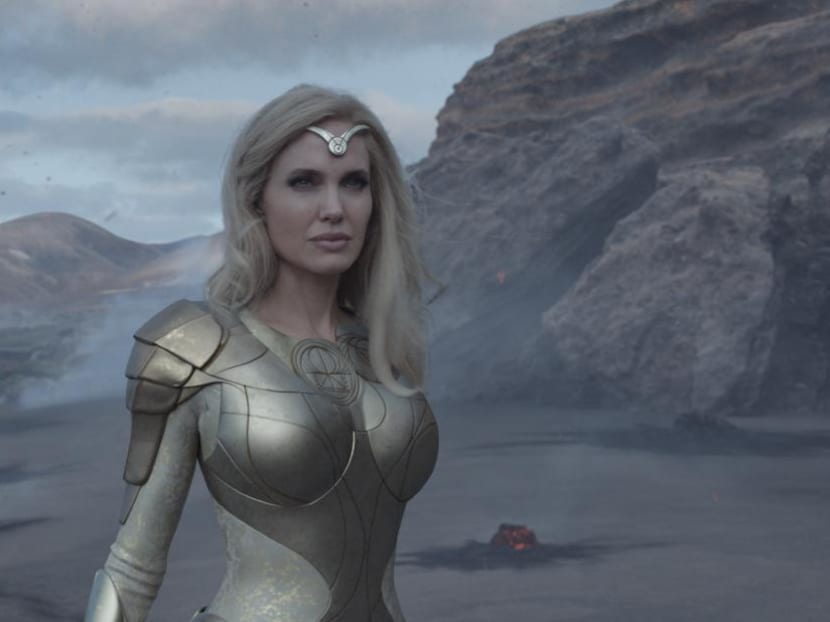 Angelina Jolie sebagai Thena dalam film Eternals. Foto: Marvel Studios