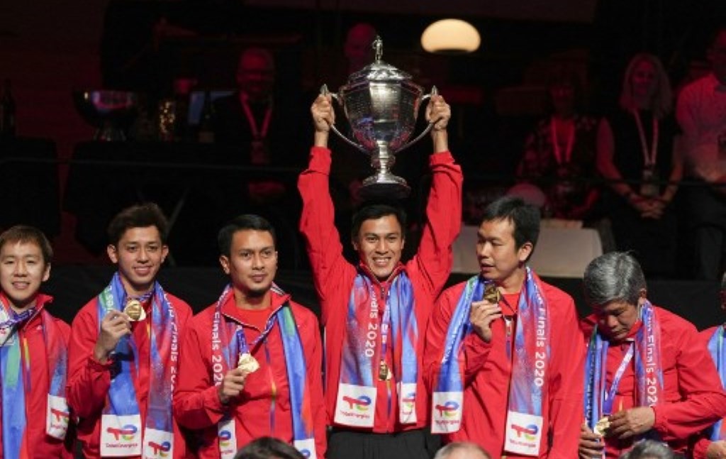 Tim Indonesia memenangkan Piala Thomas (dok. PBSI)