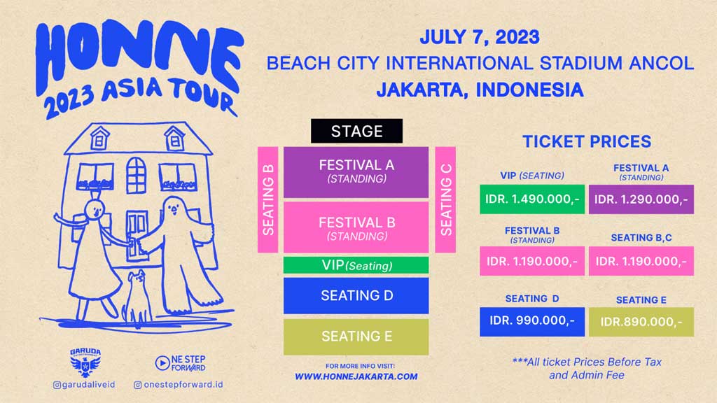 HONNE akan Konser di Jakarta Juli 2023, Ini Harga Tiketnya!
