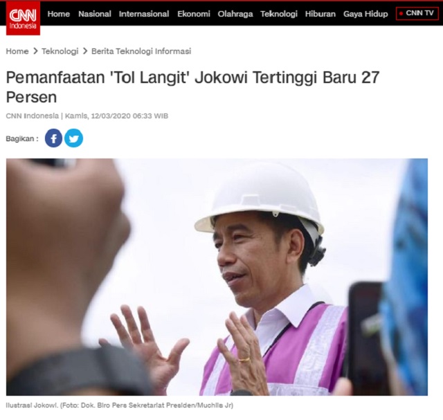 [Cek Fakta] Foto Penampakan Tol Langit yang Pernah Dilewati Mobil ESEMKA? Ini Faktanya