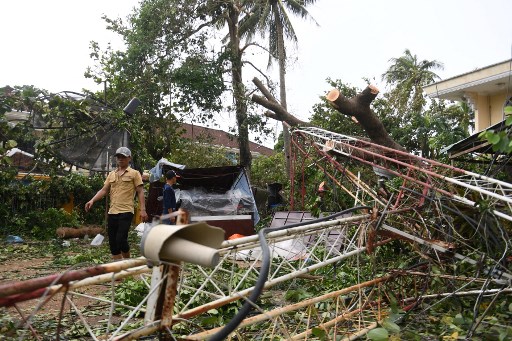 Dahsyatnya Topan Noru, Picu Banjir dan Pemadaman Listrik di Vietnam