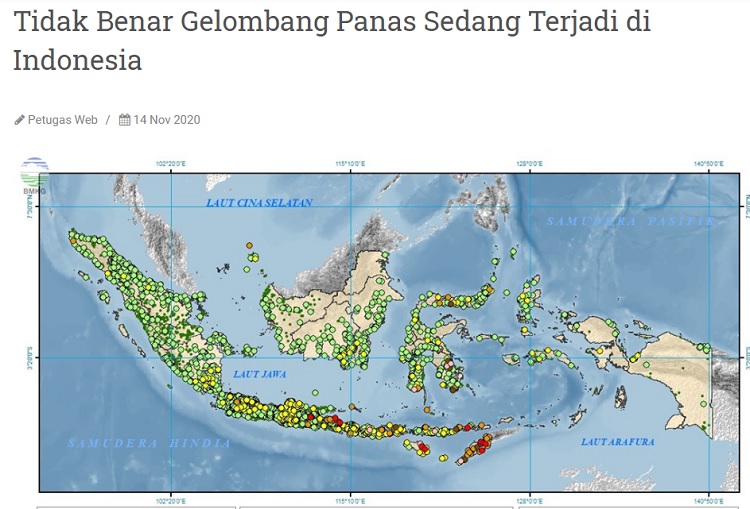 [Cek Fakta] gelombang Panas Serang Indonesia? Ini Faktanya