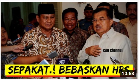 [Cek Fakta] Prabowo dan JK Sepakat akan Membebaskan Rizieq Shihab? Ini Faktanya