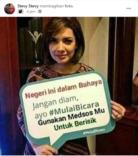 [Cek Fakta] Najwa Shihab Ajak Masyarakat Berisik di Medsos? Ini Faktanya