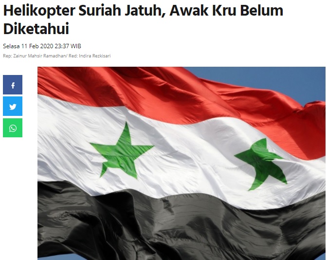 [Cek Fakta] Video Helikopter Israel Ditembak Jatuh Hamas? Ini Faktanya