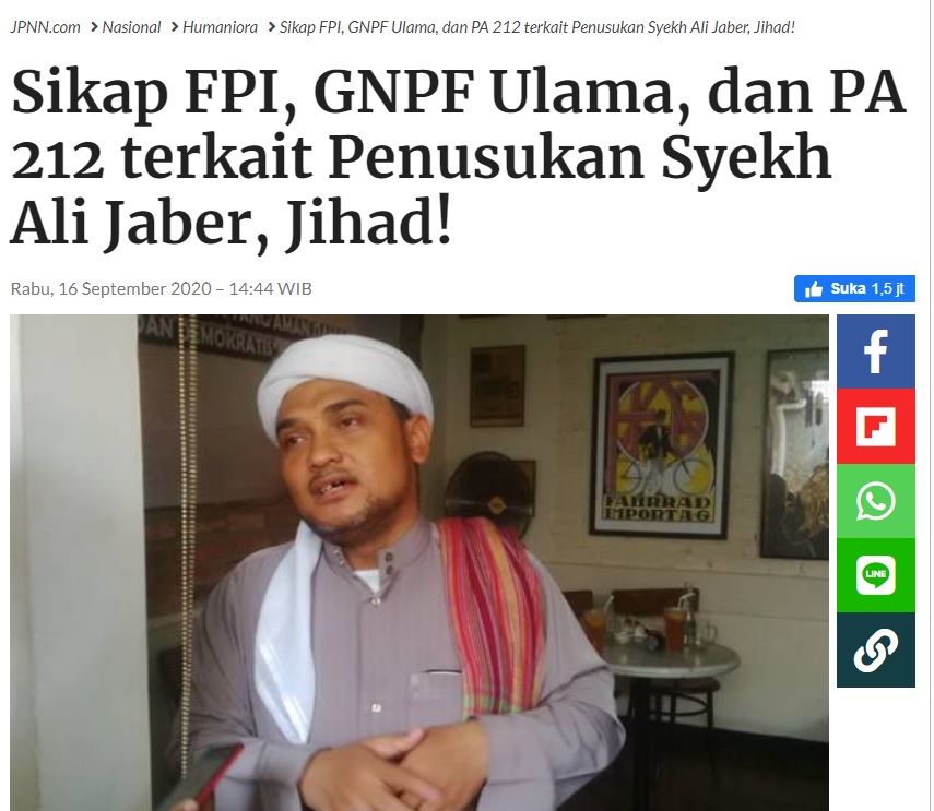 [Cek Fakta] Fatwa Hukum Kisas Dikeluarkan untuk Penyerang Ulama? Ini Faktanya