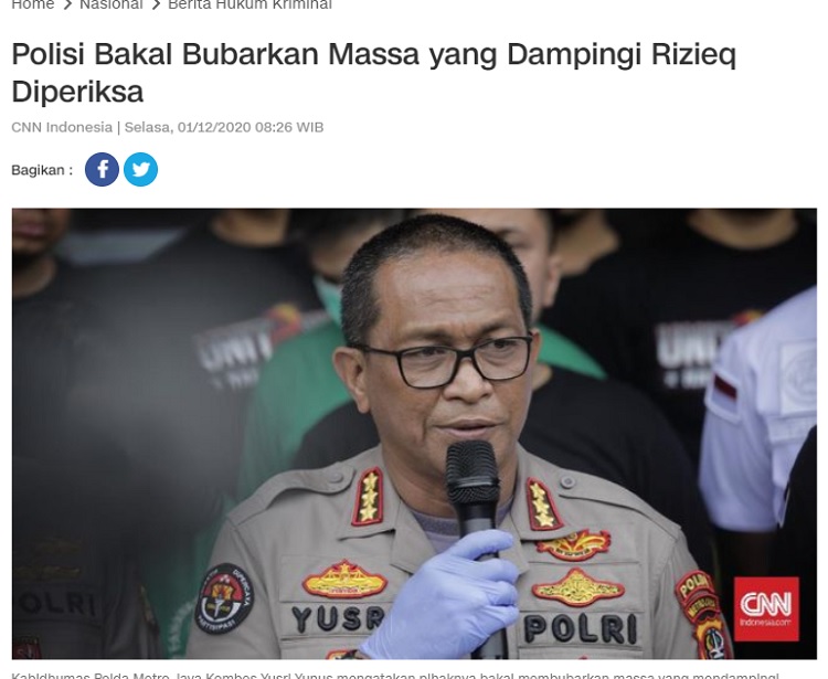[Cek Fakta] Video Massa FPI dari Daerah Menuju Jakarta Kawal Rizieq Shihab Besok? Ini Faktanya