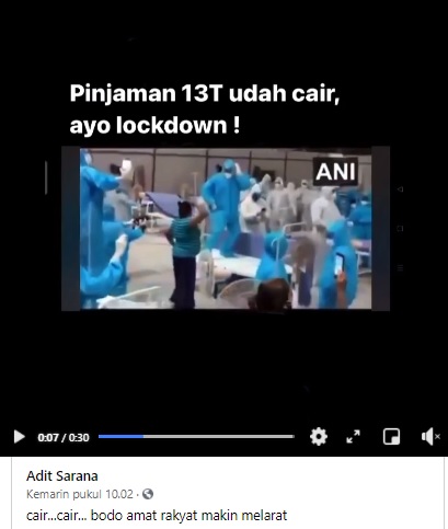 [Cek Fakta] Pemerintah Pinjam Rp13 Triliun dari Bank Dunia untuk <i>Lockdown</i>? Ini Faktanya