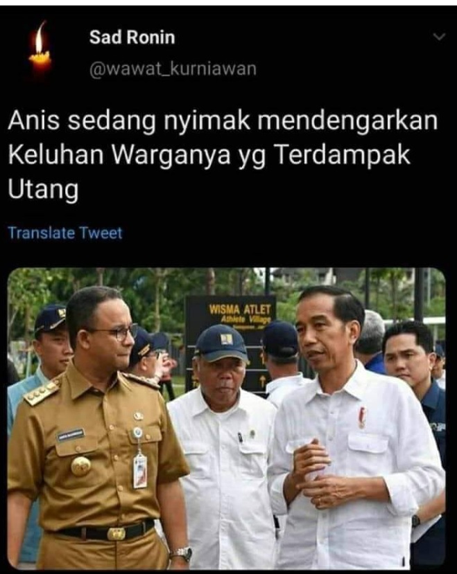 [Cek Fakta] Foto Anies Mendengarkan Keluhan Warga yang Terjerat Utang? Ini Faktanya