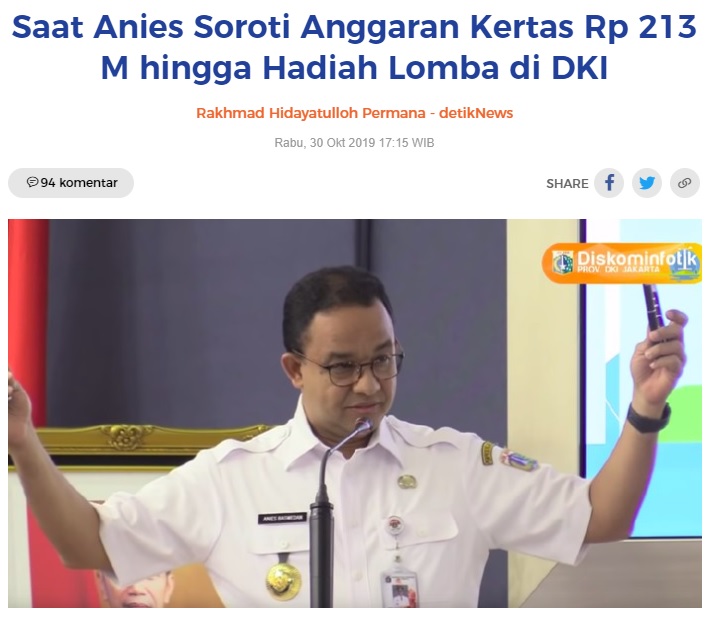 [Cek Fakta] Anies Baswedan Menawarkan Diri Mundur Sebagai Gubernur? Ini Faktanya
