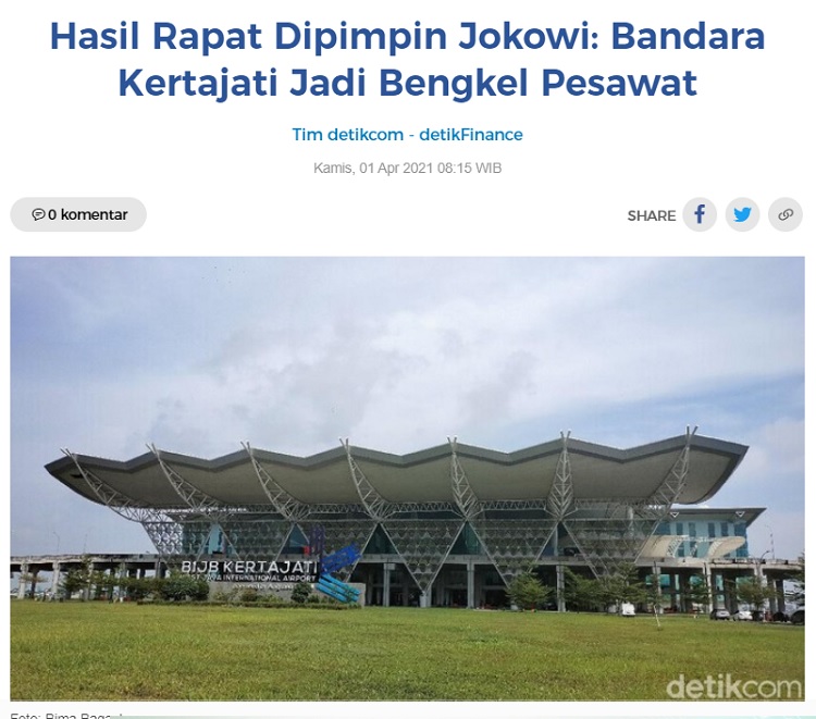 [Cek Fakta] Bandara Kertajati Jawa Barat Melayani Service Sepeda Motor? Ini Faktanya
