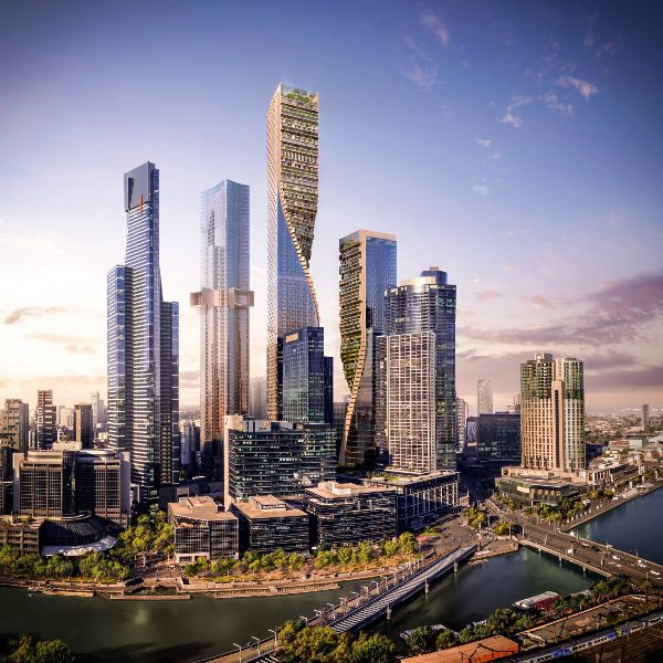 Liukan taman gantung pencakar langit Melbourne