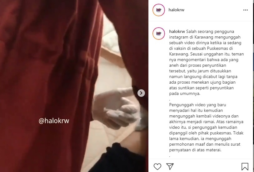 Viral Vaksinasi Asal-asalan di Karawang, Begini Modus Operandinya