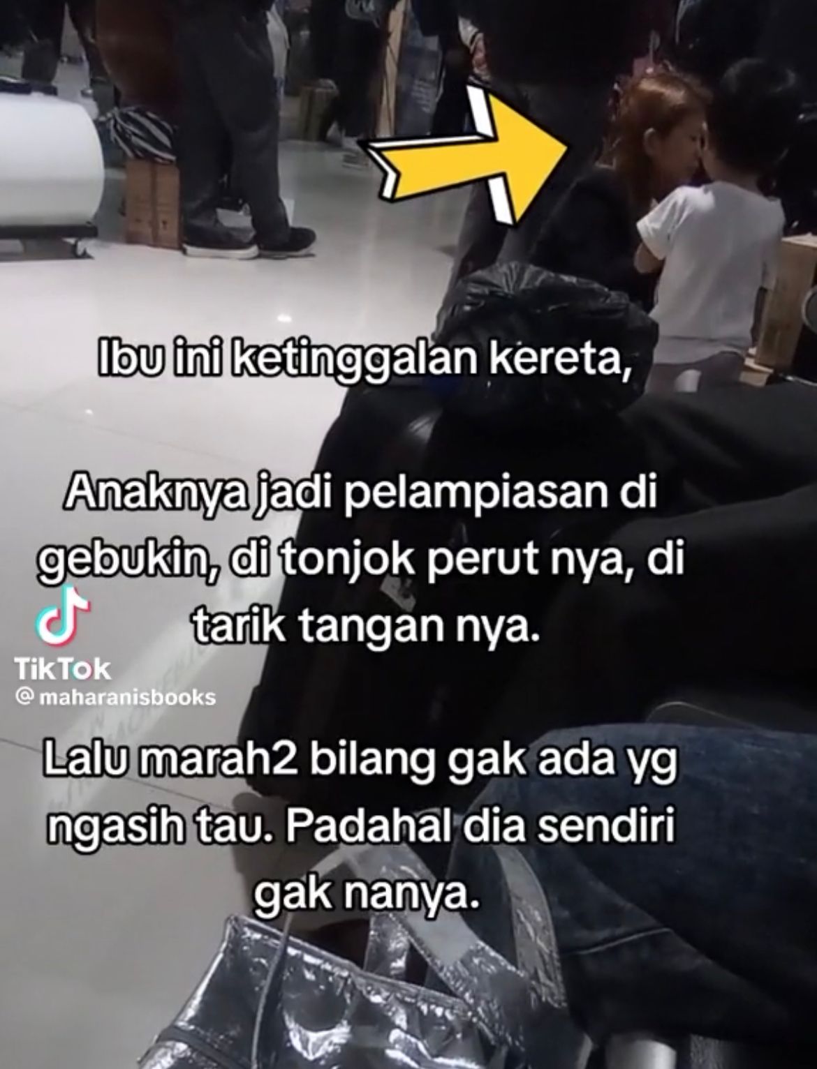 Viral! Ibu Pukuli Anaknya di Stasiun Purwokerto, Kesal Ketinggalan Kereta
