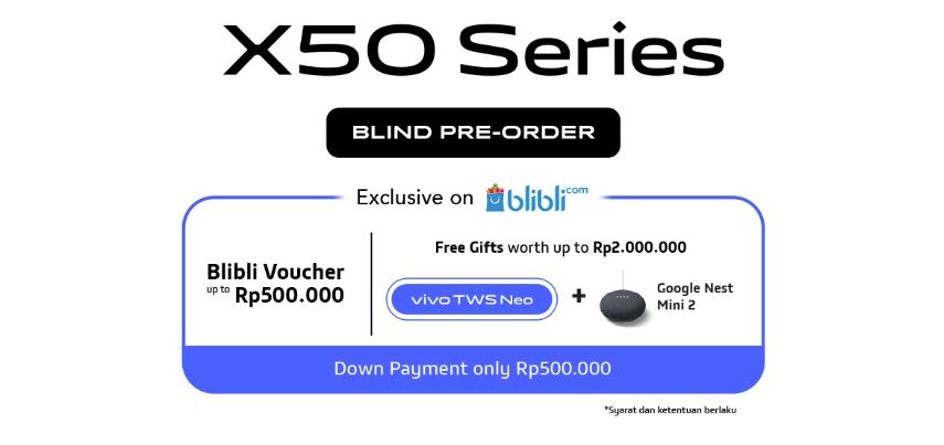 Sudah Bisa Dipesan, Berapa Harga Vivo X50 di Indonesia?