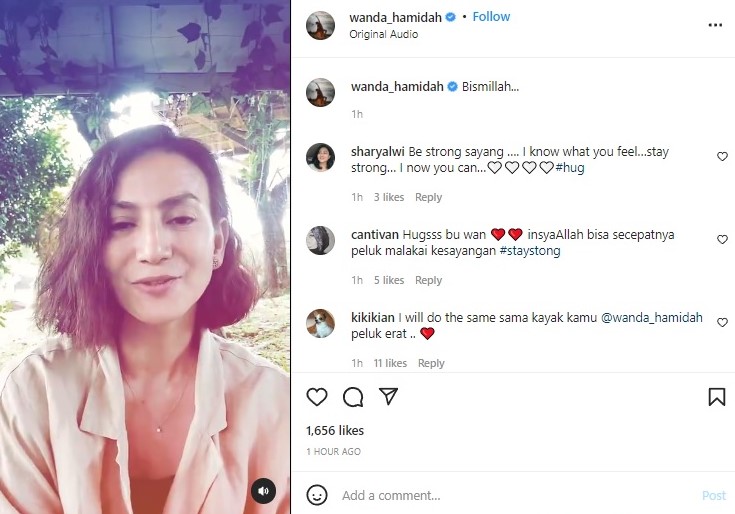 Klarifikasi Wanda Hamidah atas pengrusakan rumah mantan suami. Instagram wanda_hamidah
