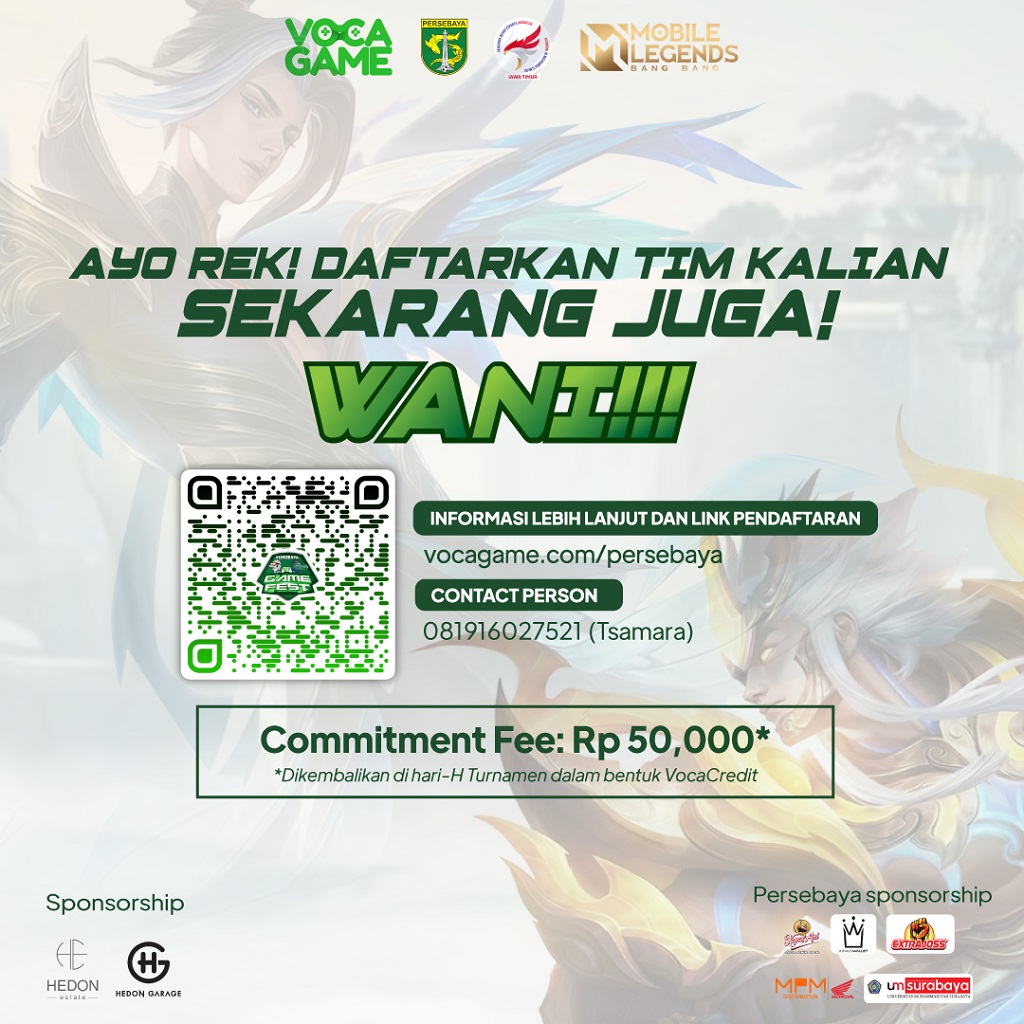 Persebaya dan Vocagame Berkolaborasi Gelar Kompetisi Esports