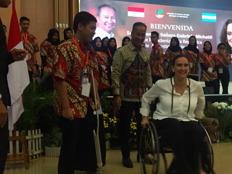 Wapres Argentina Berbagi Inspirasi dengan Penyandang Disabilitas