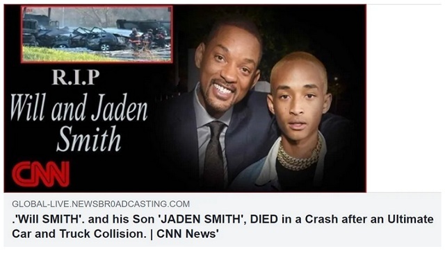 [Cek Fakta] Aktor Will Smith dan Anaknya Meninggal dalam Kecelakaan