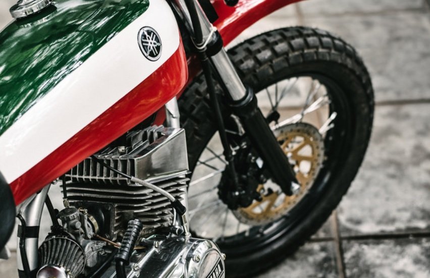 Gaya Klimis Scrambler Yamaha RX 100