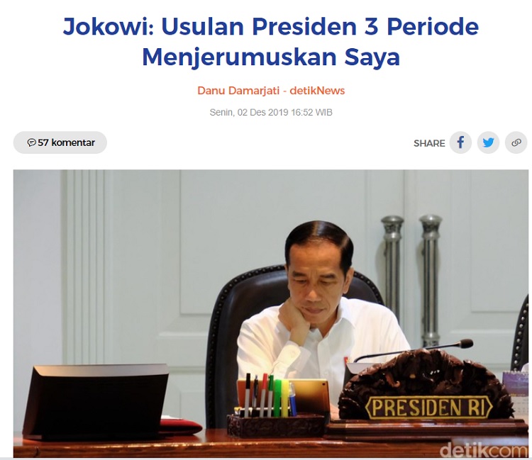 [Cek Fakta] Jokowi Berpotensi Memimpin Indonesia Seumur Hidup? Ini Faktanya