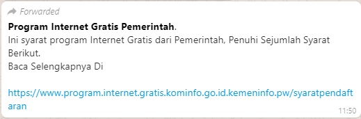 [Cek Fakta] Pemerintah Gelar Program Internet Gratis? Ini Faktanya