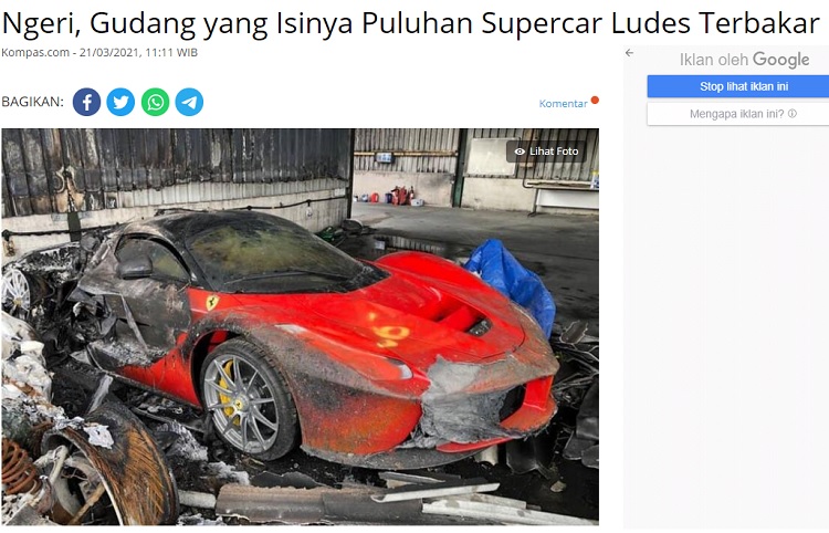 [Cek Fakta] Puluhan Mobil Mewah di Kilang Pertamina Balongan Ikut Terbakar? Ini Faktanya