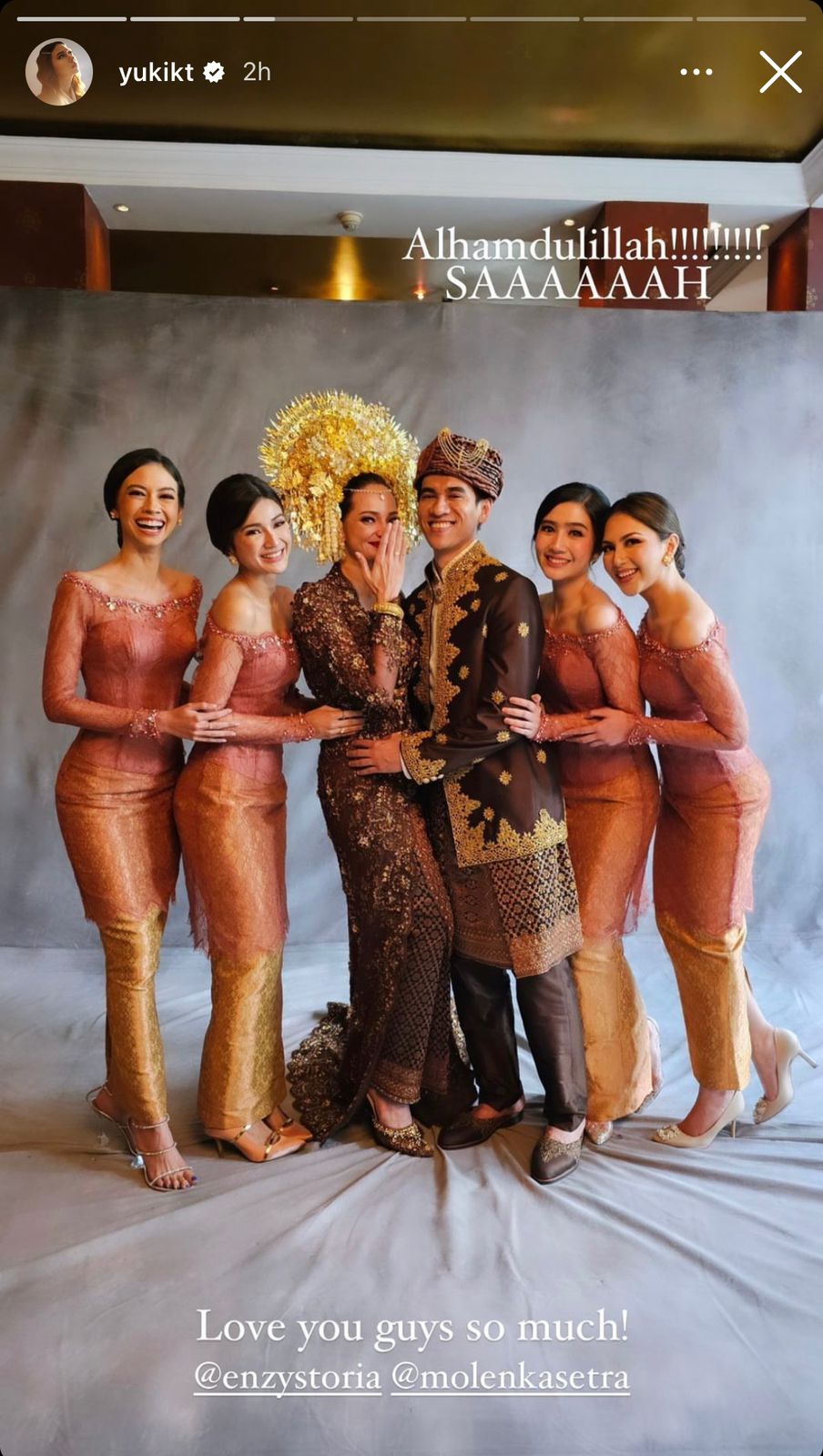 Enzy Storia Nikah, Jessica Mila hingga Natasha Rizky jadi <i>Bridesmaid</i>