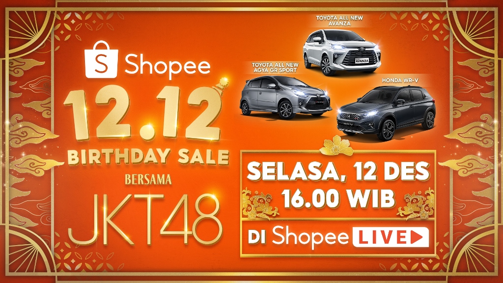 Catat! Ini Daftar Promo Shopee di Puncak 12.12 Birthday Sale, Ada Flash Sale Motor hingga Mobil!