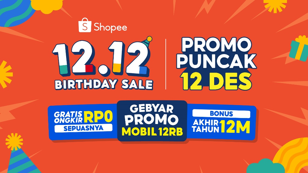 Catat! Ini Daftar Promo Shopee di Puncak 12.12 Birthday Sale, Ada Flash Sale Motor hingga Mobil!