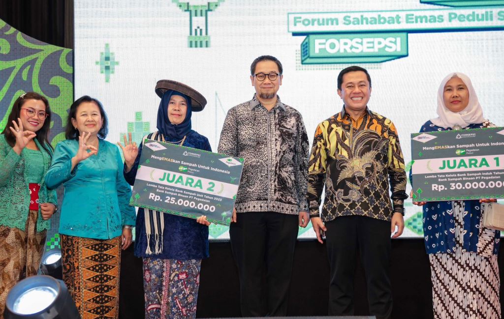 Gigih Ciptakan Lingkungan Bersih, Pegadaian Beri Penghargaan untuk Bank Sampah Binaan Terbaik se-Indonesia