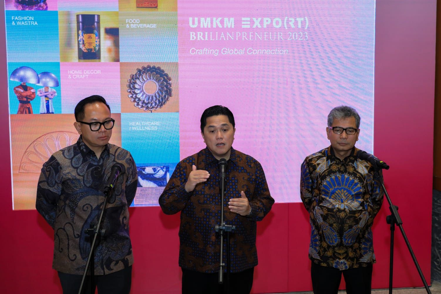 Erick Thohir: UMKM EXPO(RT) BRILIANPRENEUR Kunci Perkuat Ekosistem UMKM