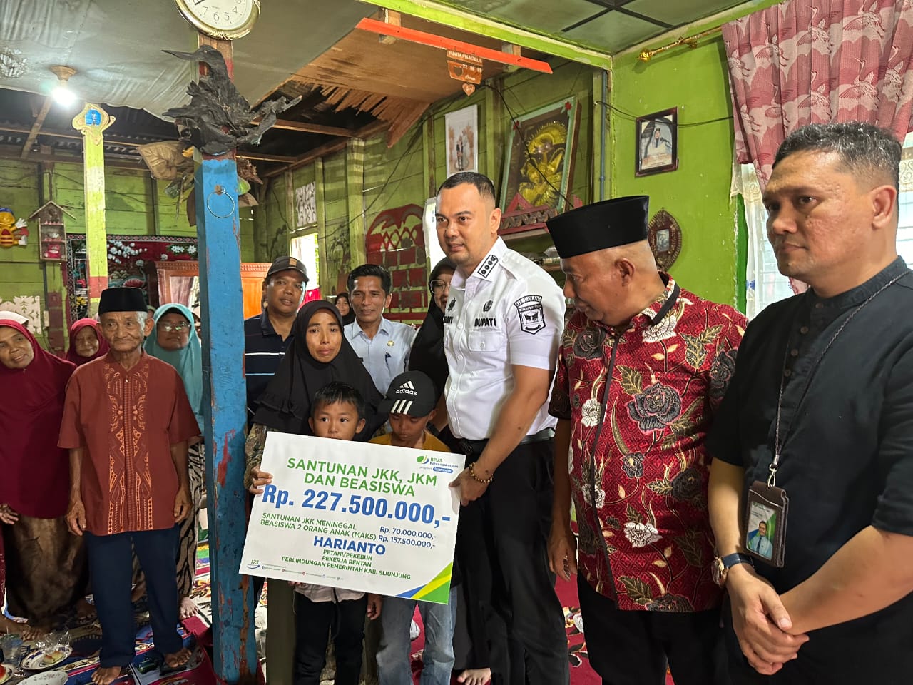 Petani di Sijunjung Meninggal Tersambar Petir, BPJS Ketenagakerjaan Gerak Cepat Bayarkan Manfaat