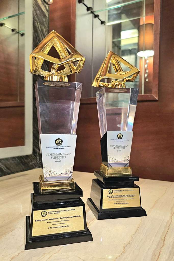 Dorong Keberlanjutan di Sektor Tambang, Freeport Indonesia Raih 2 Penghargaan Subroto Award 2024