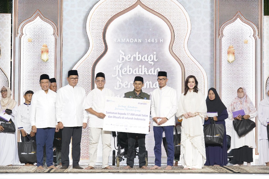 Tebar Berkah Ramadan 1445 H, Mandiri Group Santuni 57 Ribu Anak Yatim dan Duafa