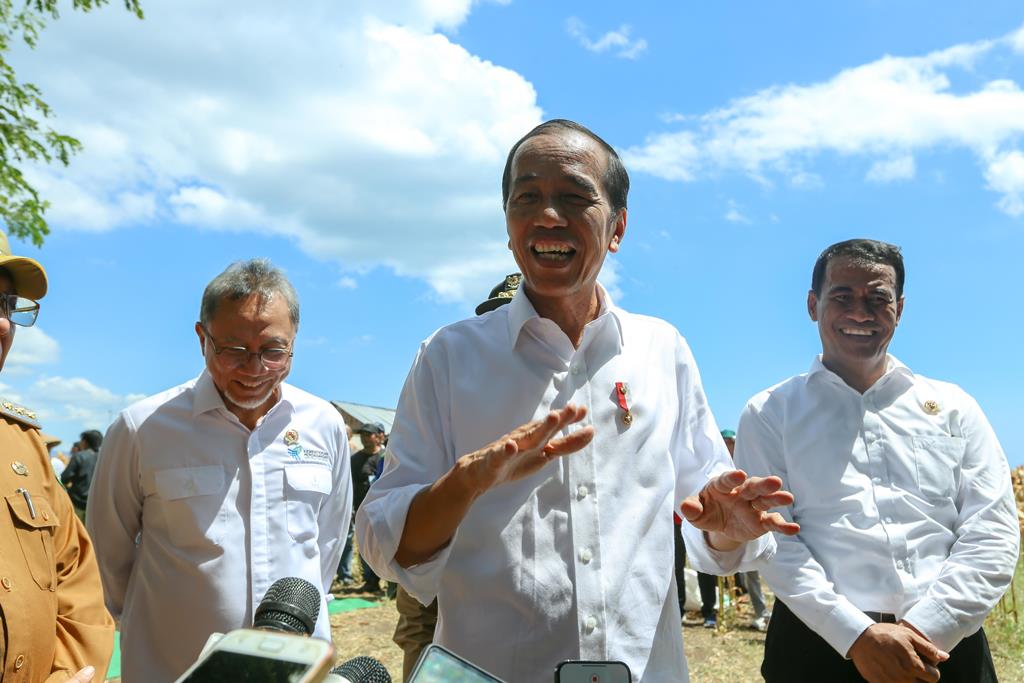 Panen Jagung Bersama Mentan di Sumbawa, Presiden Jokowi Tekankan Keseimbangan Harga