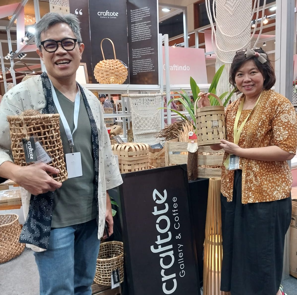 Produk Anyaman Raih Peluang Business Matching Di UMKM EXPO(RT) BRILIANPRENEUR 2023