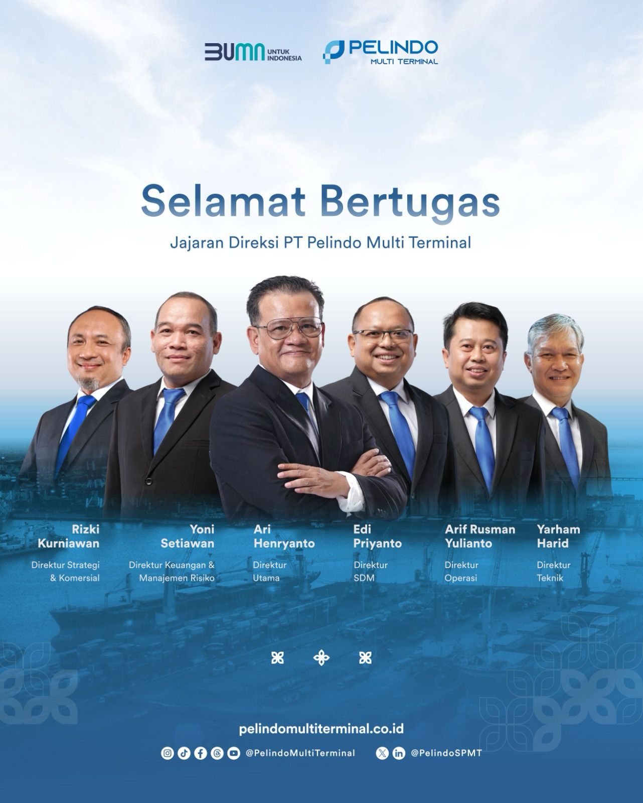 Direksi dan Dewan Komisaris Terbaru PT Pelindo Multi Terminal