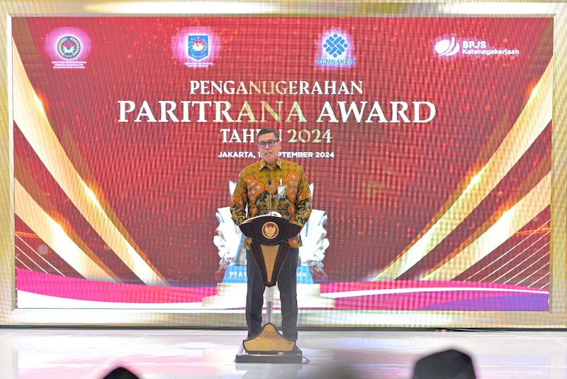 Angka Universal Coverage Jamsostek Diharapkan Meningkat, Wapres Anugerahkan Paritrana Award