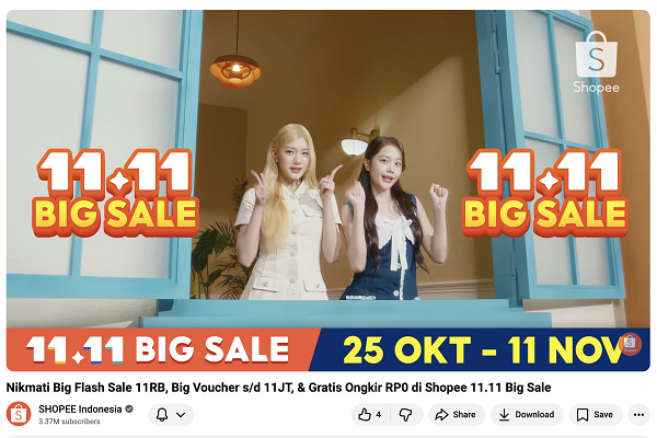 Tampilkan Pesona Fresh & Cheerful, Hearts2Hearts Curi Perhatian melalui Iklan Shopee 11.11 Big Sale!